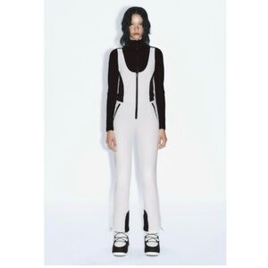 NWOT Zara Ski Collection Jumpsuit Snow Bib Recco Tech sz S